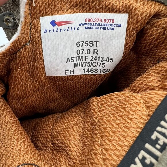 Belleville NEW Mens 7 R Womens 9 R Gore-Tex Waterproof Boots 675ST Suede Leather - Picture 11 of 15